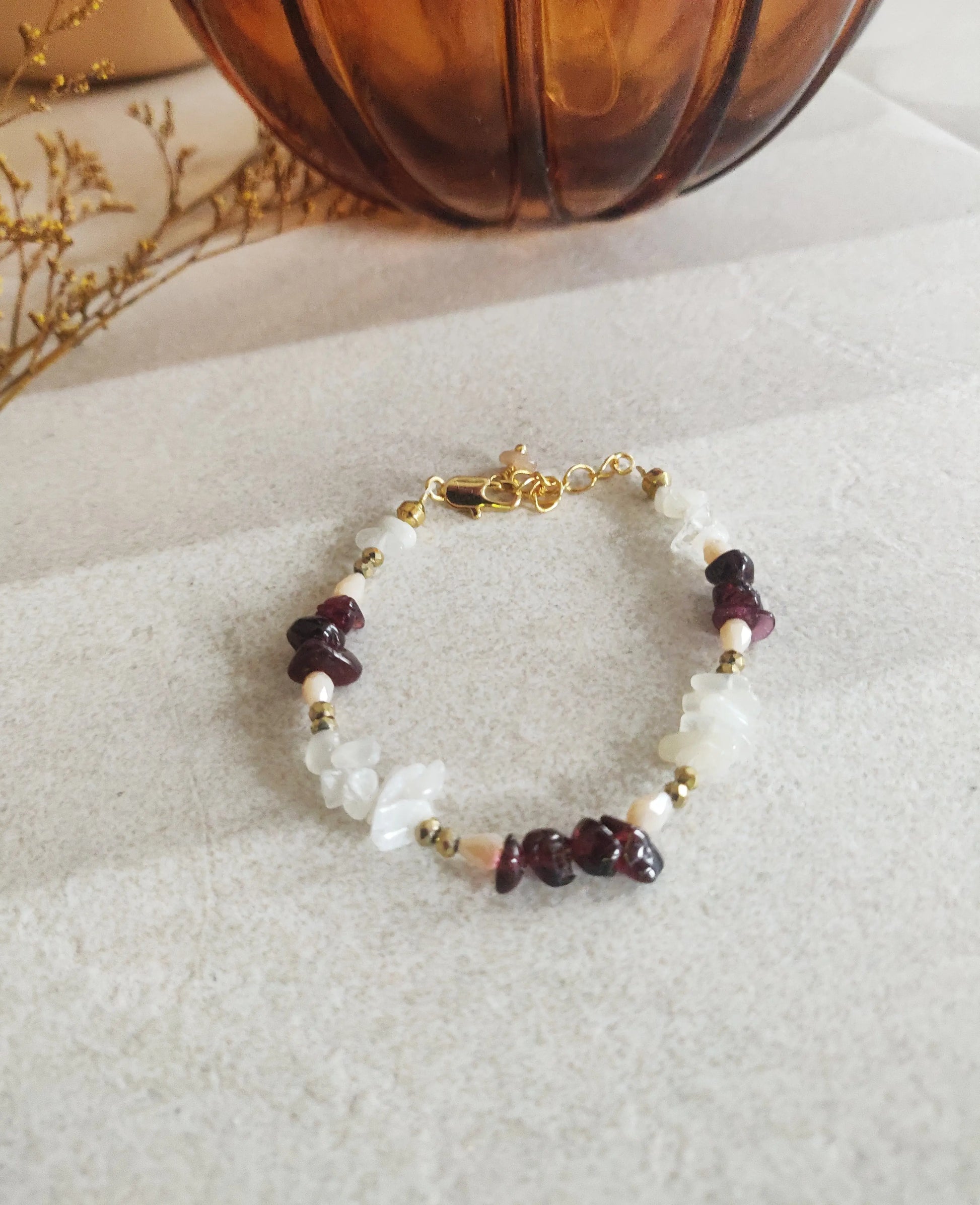 Bracelet Ava jade blanc Les Mignonnes