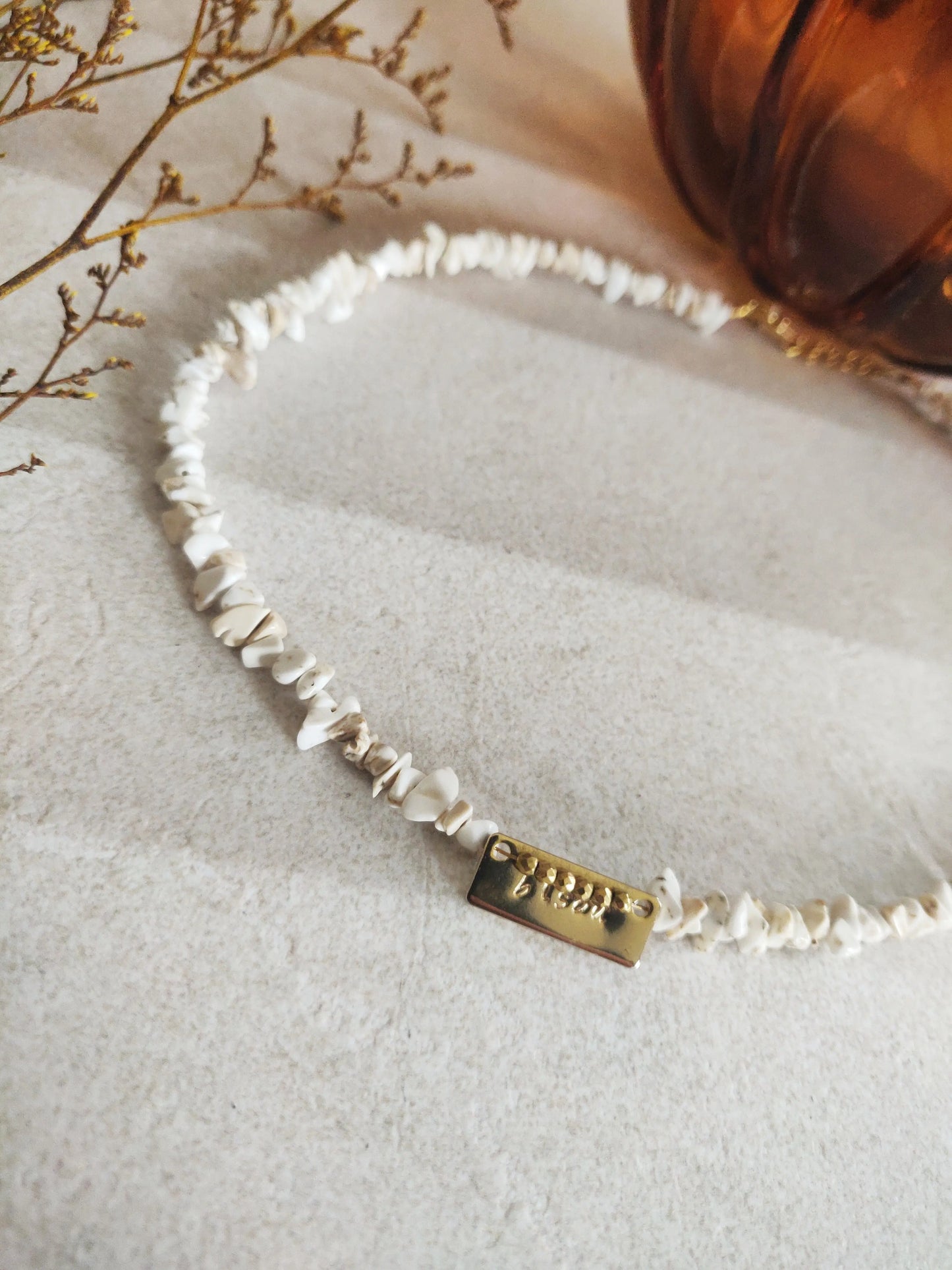 Collier Elena blanc Les Mignonnes