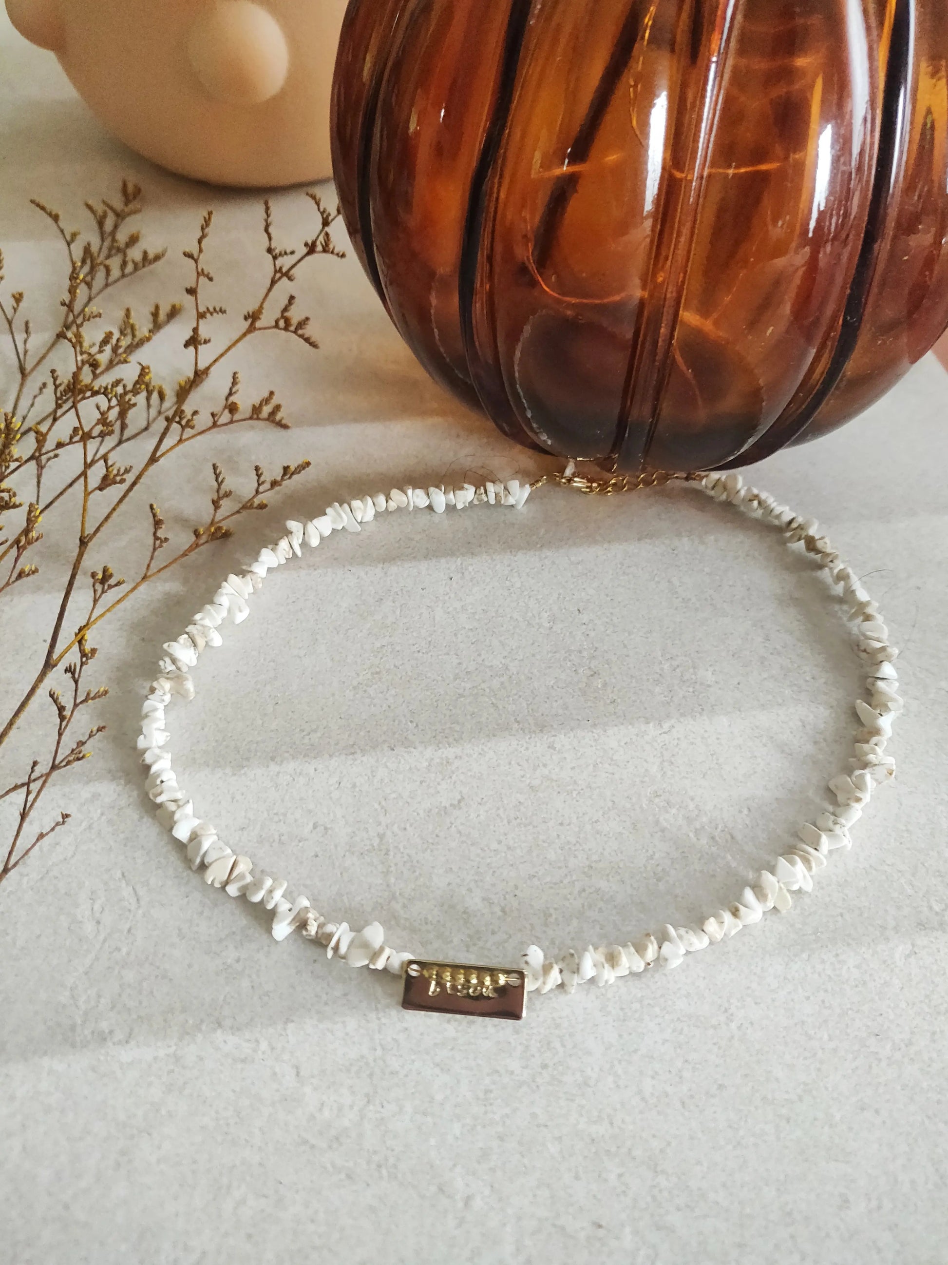 Collier Elena blanc Les Mignonnes